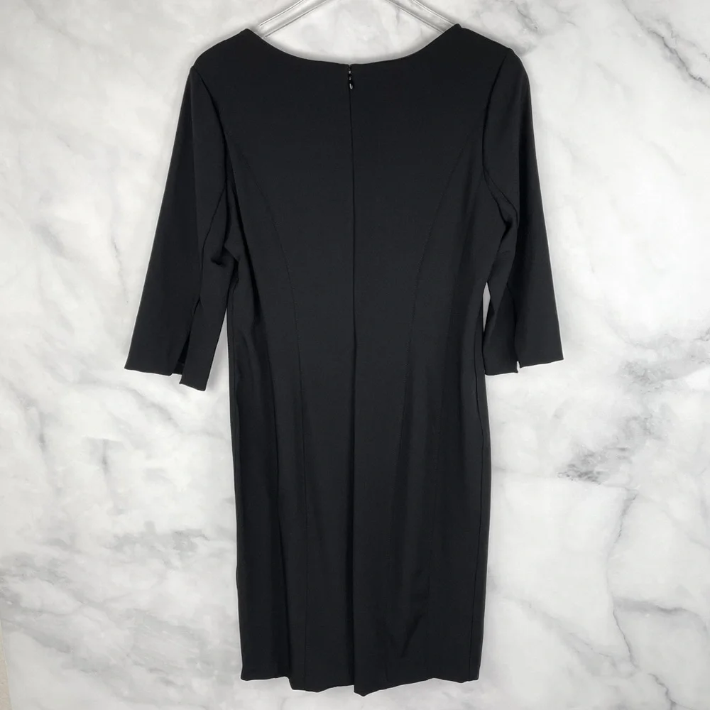 White House Black Market Body Perfecting Split Sleeve Knee Length Sheath Dress - Picture 4 of 9